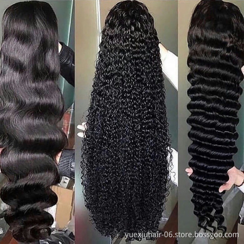 cheap wholesale Brazilian 100% Human Swiss HD Transparent Lace 5x5 Lace Glueless Virgin all density Hair Wigs for Black Women
